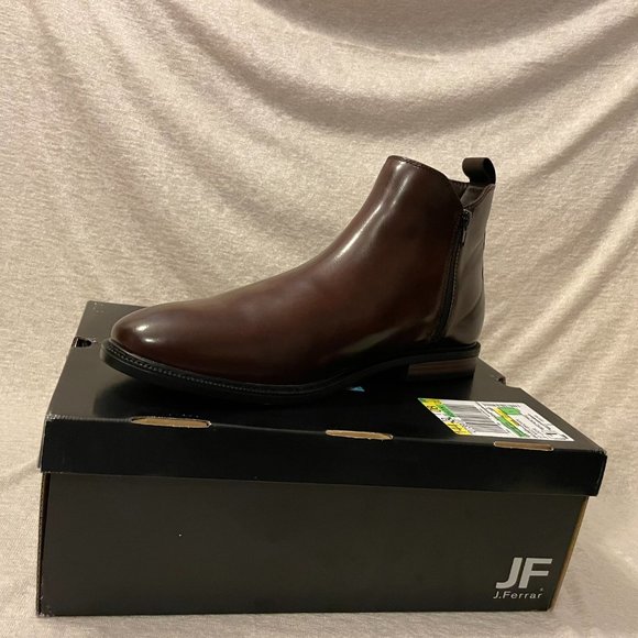 JF J.Ferrar Mens Blake Block Heel Chelsea Boots main image 2